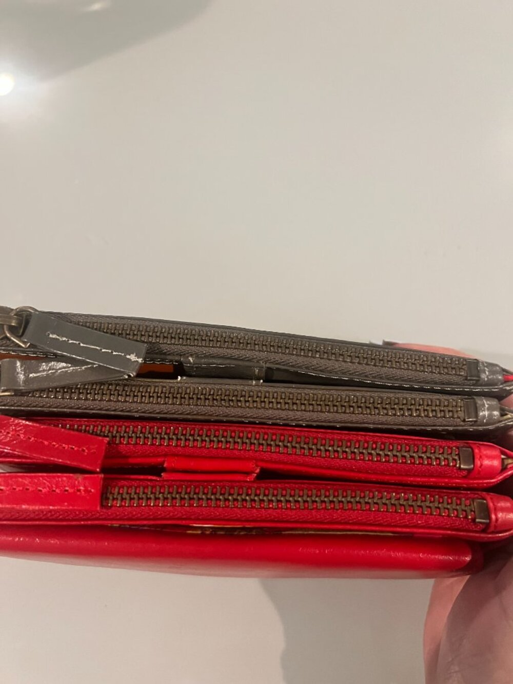 NWT TWO (2) Latico Leather Wallet Bundle -RED and CLY- - Picture 4 of 6